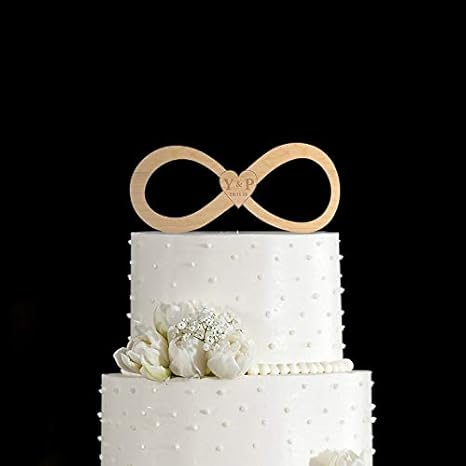 infinity symbol infinity symbol cake topper infinity wedding cake topper infinity cake topper unique wedding cake topper wedding topper 52 amazon ca home kitchen