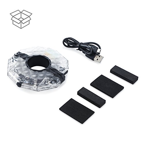 image for Wallfire Bicycle Wheel Lights USB Rechargeable Bike Wheel Hub Lights W