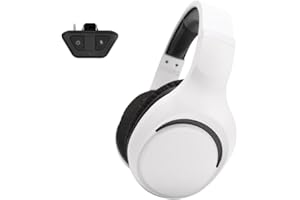 HUHD BW5 Wireless Gaming Headset for Xbox Series X|S,Xbox One,PS5,Nintendo Switch & PC,Wireless Gaming Headphones with LED Light,2.4G &Bluetooth Mode,Bass Surround