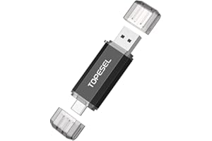 USB Stick 128GB TOPESEL USB C Flash Drive USB 3.0/3.2 Gen1 USB C Memory Stick 2-in-1 Type C OTG Thumb Drive Pendrive Storage 
