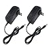 LED Lamp Belt Fittings, ALED LIGHT 2pcs 12 Volt 2 Amp LED Strip Light Power Adapter, AC to DC, 2.1mm X 5.5mm Plug, Regulated 12V 2A Power Supply Wall Plug for LED Strip Light primary
