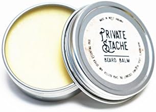 Beard Balm by Private Stache, Tea Tree, Cedarwood and Pine Blend, 1 Ounce Tin