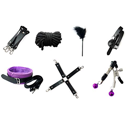 10PCS-Il-Kit-Di-Strumenti-Di-Corrispondenza-Moda-Nero-E-Viola-e-Adatto-Per-Lo-Stress-Rilassante