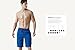 TSLA Men's 11 Inches Swimtrunks Quick Dry Water Beach, Color Block(msb02) - Navy & Red, Large.