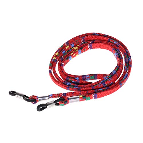 Bettal 2 Pcs Glasses Holder Strap Cord - Eyeglasses String Holder Chain Necklace - Glasses Cord Lanyard Eyeglass Retainer (Red)