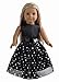 Doll Clothes Black Dress With Silver Sequins Fits 18 Inches American Girl Dolls by sweet dolly