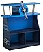 KidKraft Wooden Airplane Bookcase with Three Shelves and Spinning Propeller - Blue, Gift for Ages 3+ 29 x 10.2 x 31.8