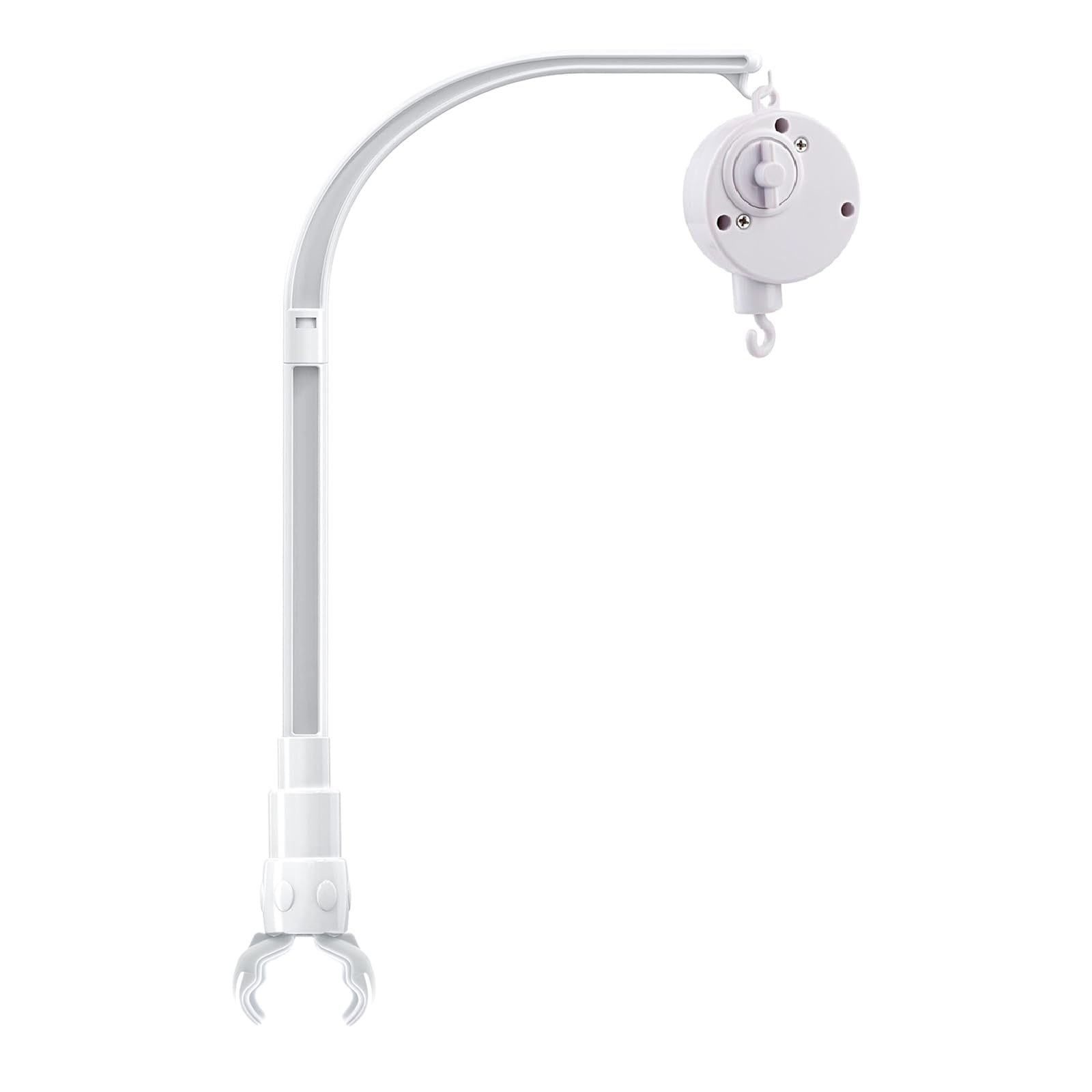 AICMEI 23 inch Baby Crib Mobile Bed Bell Holder Arm Bracket, with Music Box, The Claw Part Can Be Adjusted Width-DIY Toy Decoration