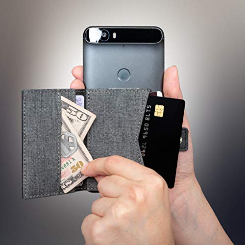image for Cardly Cell Phone Card Holder Stick on Wallet Phone Pocket for iPhone,