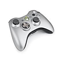 Xbox 360 Silver Controller and Play & Charge Kit