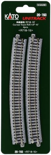 N gauge 20-150 curve line R718-15 ‹ (4 pieces)
