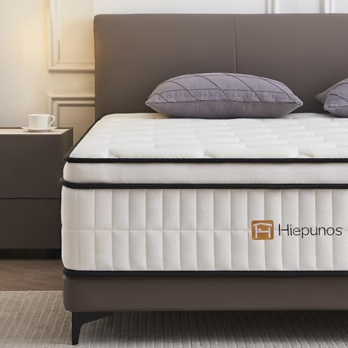 Hiepunos Matratze 90x200 cm 26cm Höhe Taschenfederkernmatratze Härtegrad H3,7 Zonen Federkernmatratze Orthopädische mit Comfort Memory-Schaum Schicht,