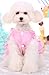 MaruPet Fashion Sweet Puppy Dog Love Printed Princess Skirt Pet Dog Pleated Camisole Tutu Dress Pink M