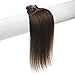 Emosa Clip in 100% Real Human Hair Extensions Straight Full Head #2 Dark Brown … (18'')