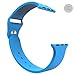 [3 Pieces] iXCC 42mm Apple Watch Band Soft Silicone Sport Style Series 2 Series 1 Men Women [2 Lengths] Large / Small Wrist Strap Replacement - Blue