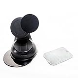 Magnetic iPhone Smartphone Windshield/Dashboard Car Mount for Hands Free Driving and Navigation, Cell Phone Holder for Apple iPhone 4,5c,5s,6, Samsung GalaxyS3,S4,S5, and Universal Cell Phones, with Strong Suction Cup to Hold Mobile Phones on Dashboard or Windshield, Commute Safe Legal and Hands Free with many APPS