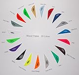Bohning Blazer Vanes w/Logo 19 Colors Mix/Match Pkg/100