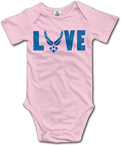 Love Air Force Unisex Baby Onesies