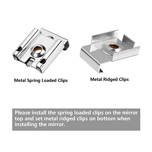 Spring Loaded Mirror Hanger Clips Mirror Mounting Clips Mirror Wall