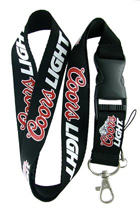 Coors Light Lanyard Keychain Holder with Snap Buckle