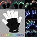 LED Gloves Kids - Light Gloves Rave with 3 Colors 6 Modes for Kids, LED Gloves for Halloween Party Extra Batteries, Gift Box