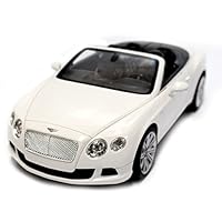 AMPERSAND SHOPS Official Licensed RC Bentley Continental GT Speed Convertible 1:12 Scale (White)