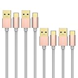 AIFFECT 4 Pack USB Type C Cable - Rose Gold