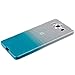 Xcessor Transition Color Flexible TPU Case for Microsoft Lumia 950. with Gradient Silk Thread Texture. Transparent/Light Blue