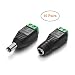 Chanzon （10 x Male + 10 x Female 12V DC Power Connector 5.5mm x 2.1mm 24V Power Jack Socket for Led Strip CCTV Security Camera Cable Wire Ends 10Pcs Plug Barrel Adapter