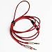 NewFantasia audiocab158 Replacement Cable and Remote Mic for iPhone iPod iPad to Sennheiser Momentum Headphone, Red
