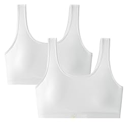 Herepai Big Girls' Sports Bra with Breathable Pads