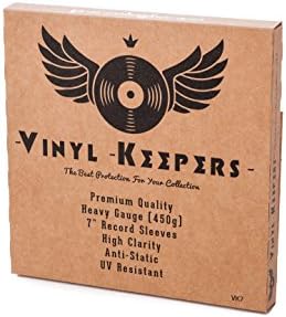 100 x 7" Anti Static 450g Vinyl Keepers Polythene Record Sleeves