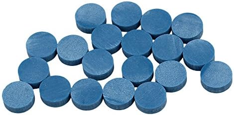 Yibuy 6x2mm Round Blue Resin Decals Dots for Guitar Fretboard Markers Set of 20