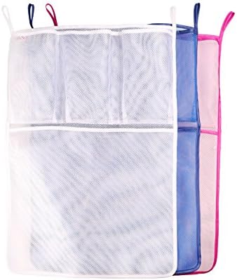 Set of 2 (pink and Blue) Bath Toy Organizers for Baby, toddlers and Kids, by InsideSmarts
