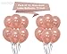 Rose Gold Balloons Party Decorations - Pack of 12, Great Rose Gold Birthday Decorations for Party, Rose Gold Party Supplies for Engagement, Weddings, Proms, Rose Gold Baby Shower Decorations