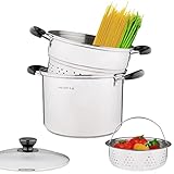 Lake Tian Stainless Steel Pasta Pot With Strainer