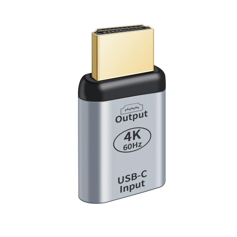 Photo 1 of MIXVIRGO USB-C Type C Female Source to HDMI Male Sink HDTV Adapter 4K 60hz 1080p for Monitor Tablet & Phone & Laptop. Not Work for HDMI Host to Type-C Displays