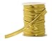 Mandala Crafts Gold Maxi Piping Bias Tape with Welting Cord - 1/2 Inch Upholstery Piping Trim for Sewing, Cushions, Slipcovers, and DIY Decor - 55 Yards Lip Cord Trim