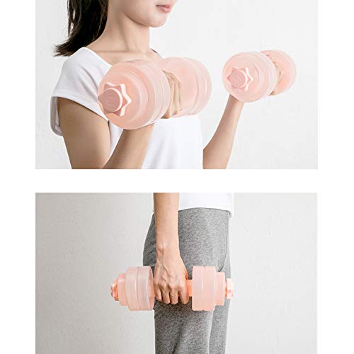 CPUTAN-Water-Filled-Dumbbells2-Pack-Water-Bottle-Dumbbells-Fitness-Exercise-Equipment-for-Women-Lady-1KG-Each-with-WaterRandom-Color