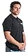 Ann Arbor T-shirt Co. Security | Professional Security Officer, Guard Unisex DryBlend Collared Shirt-(Polo, XL) Black