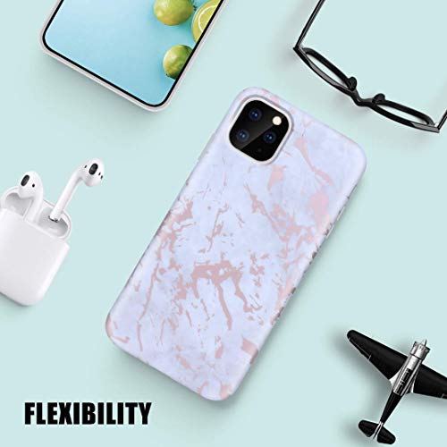iPhone 11 Pro 2019 5.8 Case, Ranyi Gold Stamping Marble Pattern [Support Wireless Charging] Shock Absorbing Flexible Resilient TPU Rubber/Silicone Case for Apple 2019 5.8 Inch iPhone 11 Pro (4)