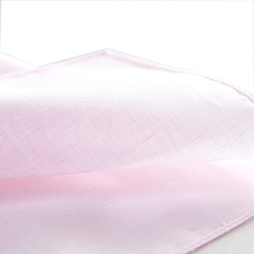 Ricosky Women's\Ladies Embroidery Cotton Handkerchiefs Pack of 6 (LIGHT PINK)