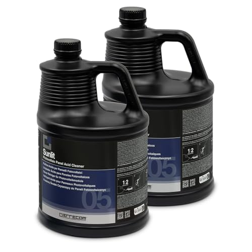 Errecom Sunlit, Pulitore Acido per Pannelli Impianto Fotovoltaico, Formula Concentrata, 10 L (2 x 5 L)