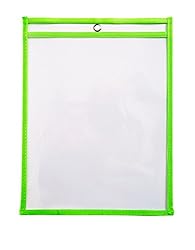 10 Dry Erase Pockets, Oversize 10 Inch x 13 Inch