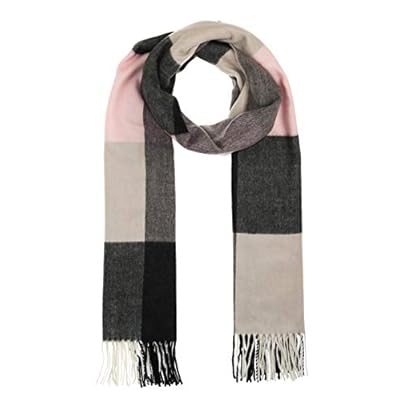 Accessories First Oversized Colorblock Scarf - Fashionable Womens Acrylic Woven Oversized Scarf with Twisted Fringes Accessories First Oversized Colorblock Scarf - Fashionable Womens Acrylic Woven Oversized Scarf with Twisted Fringes
