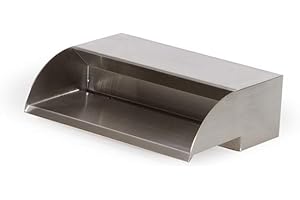 Atlantic Water Gardens SS12 Waterfall Spillway, 12-inch, Stainless Steel