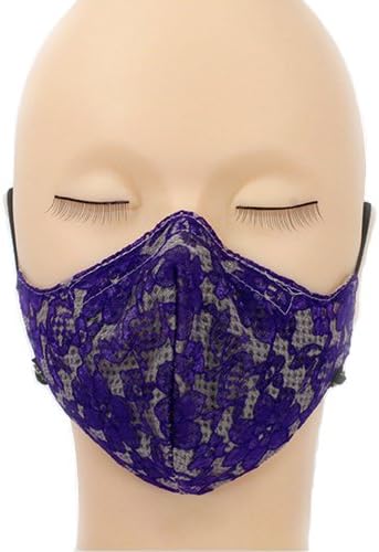 I Can Breath Carbon Face Mask | Purple Lace w/Filter
