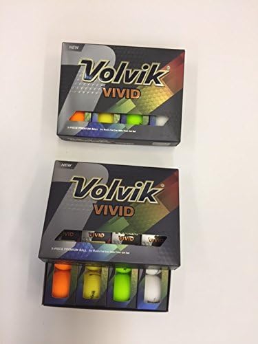Volvik Vivid Golf Balls 2-Dozen Pack, Mixed, WYSG