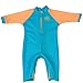 Nozone Fiji Sun Protective Baby Boy Swimsuit in Aqua/Buttercup, 0-6 Months