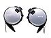 Sony Clip-on Stereo Headphones with Double Retractable Cord | MDR-Q68LW S Silver (Japanese Imports)